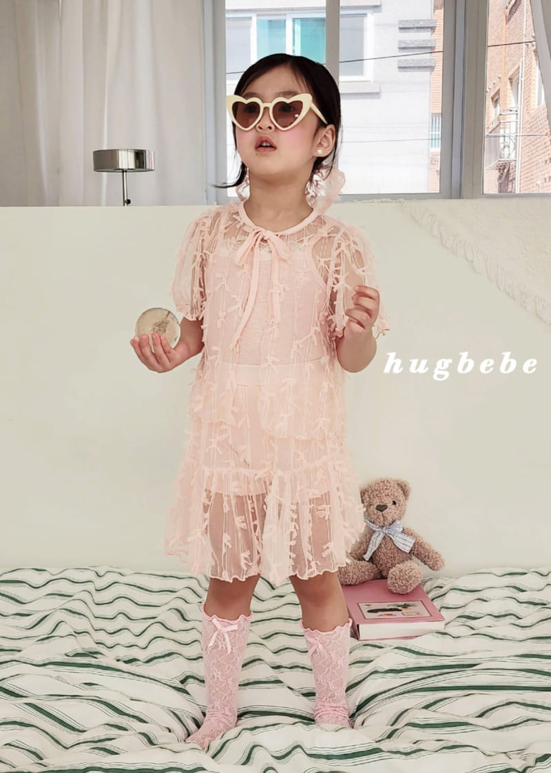 Hug Bebe - Korean Children Fashion - #kidsstore - Ribbon Lace Cardigan - 6