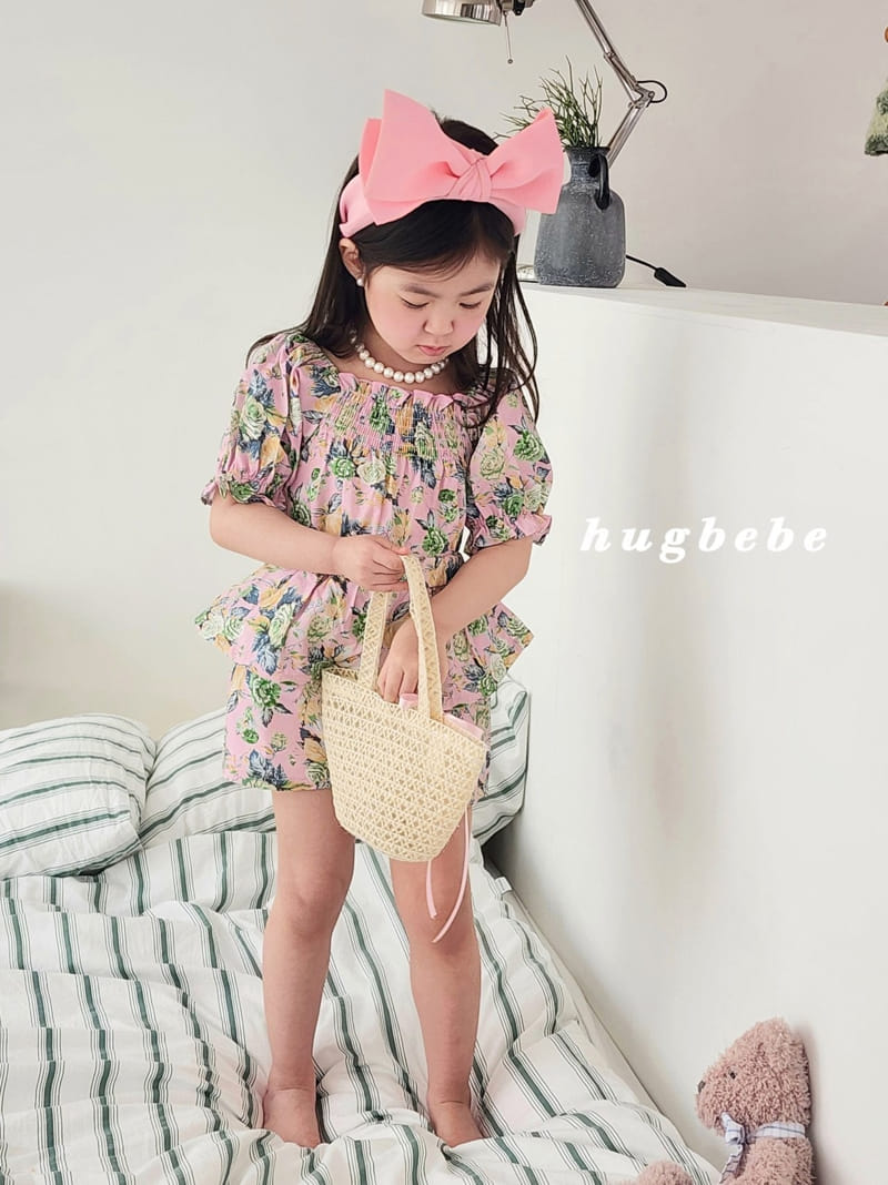 Hug Bebe - Korean Children Fashion - #kidzfashiontrend - Floria Top Bottom Set - 2