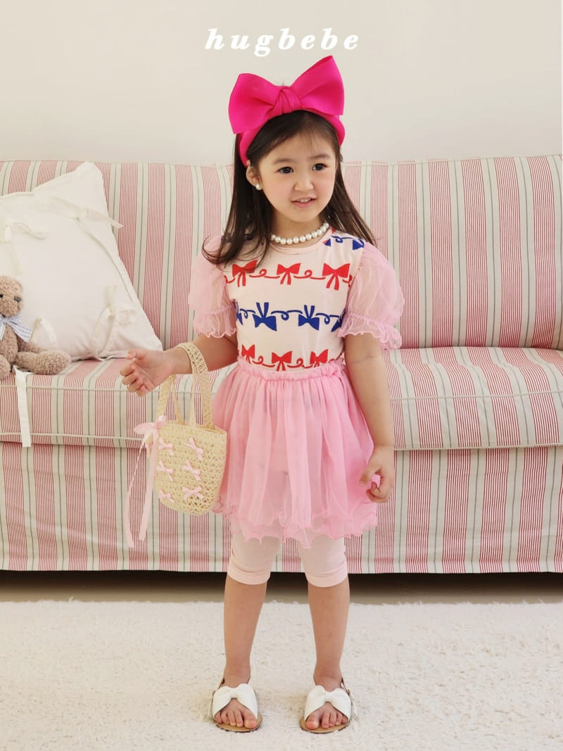 Hug Bebe - Korean Children Fashion - #littlefashionista - Frill Sha Sha Skirt Leggings - 2