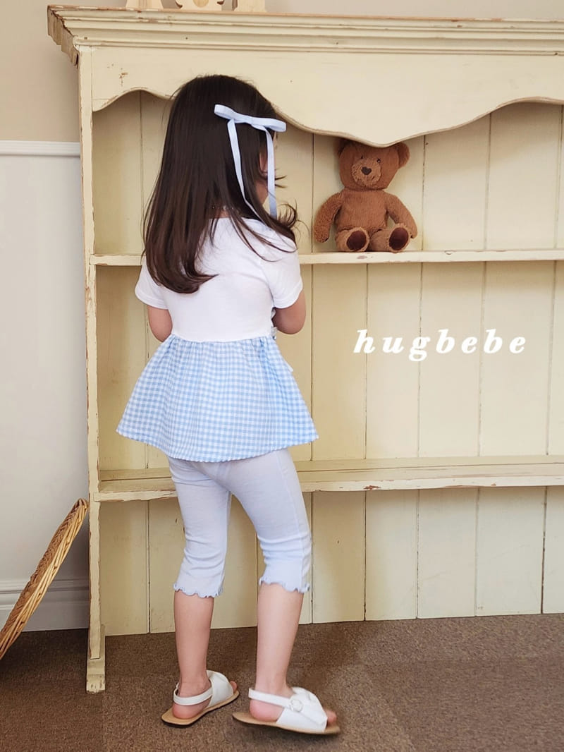 Hug Bebe - Korean Children Fashion - #littlefashionista - Alice Ribbon Check Blouse - 10