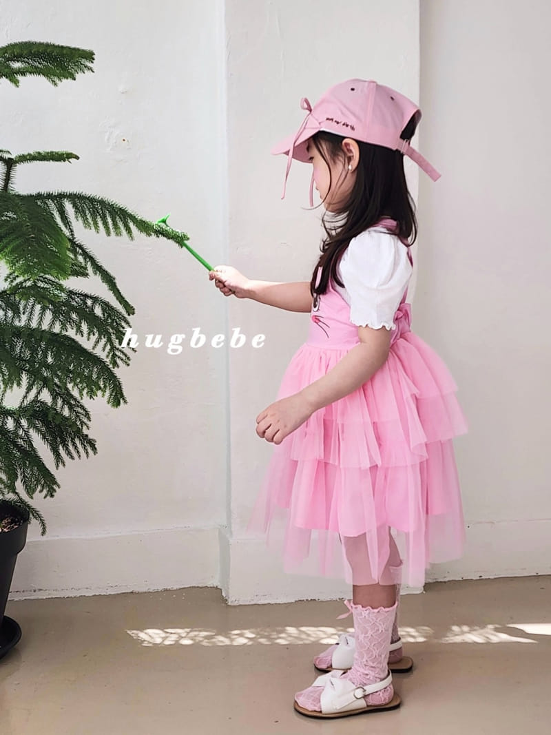 Hug Bebe - Korean Children Fashion - #littlefashionista - Basic Rib Puff Tee - 7