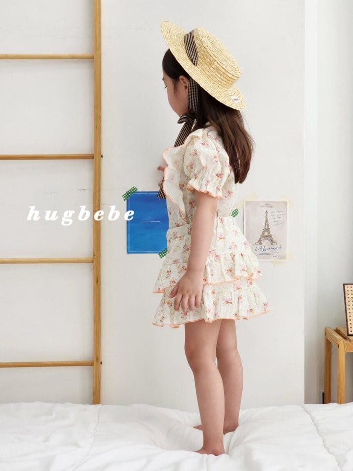 Hug Bebe - Korean Children Fashion - #magicofchildhood - Roar Frill Kan Kan Top Bottom Set - 6