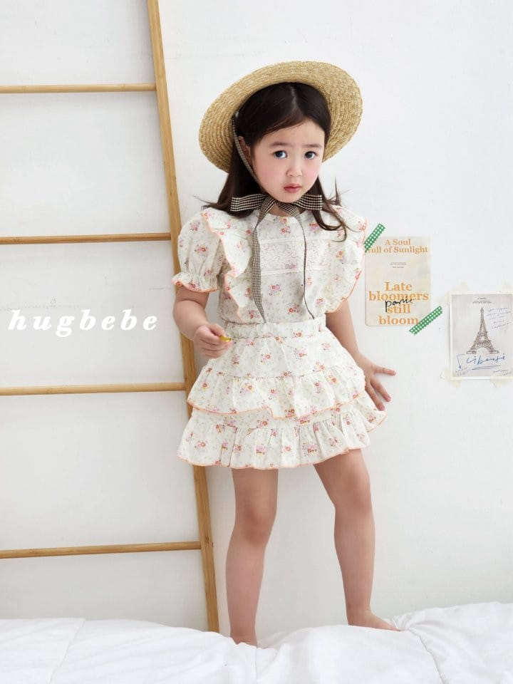 Hug Bebe - Korean Children Fashion - #minifashionista - Roar Frill Kan Kan Top Bottom Set - 7