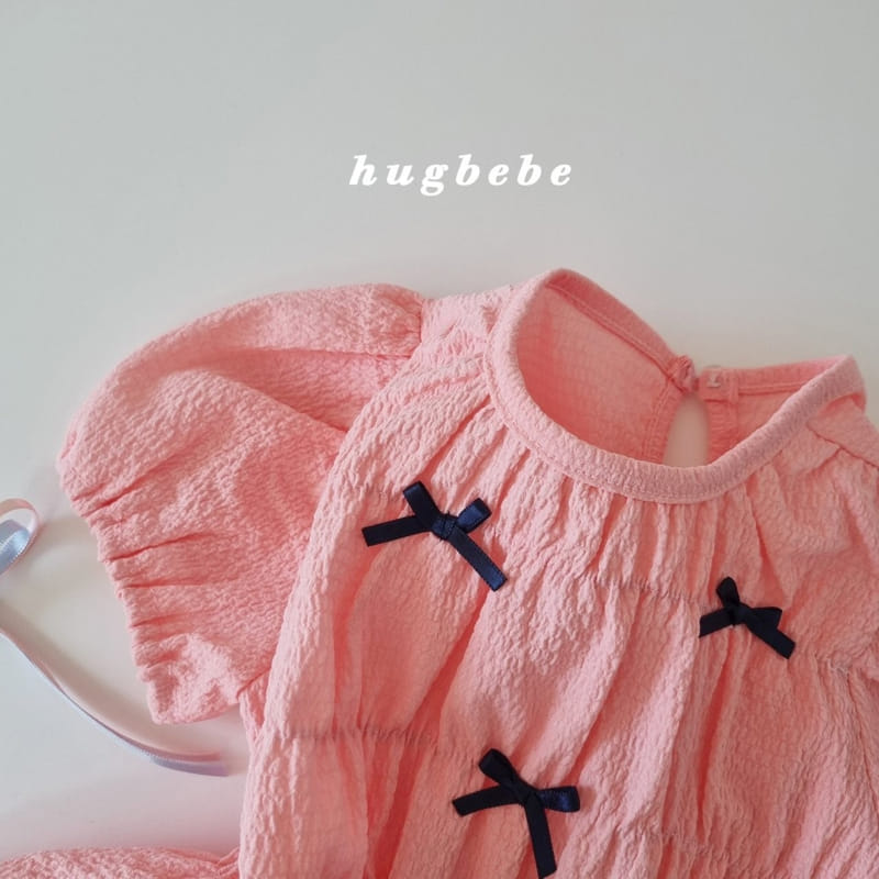 Hug Bebe - Korean Children Fashion - #prettylittlegirls - Mini Ribbon Puff Blouse - 9