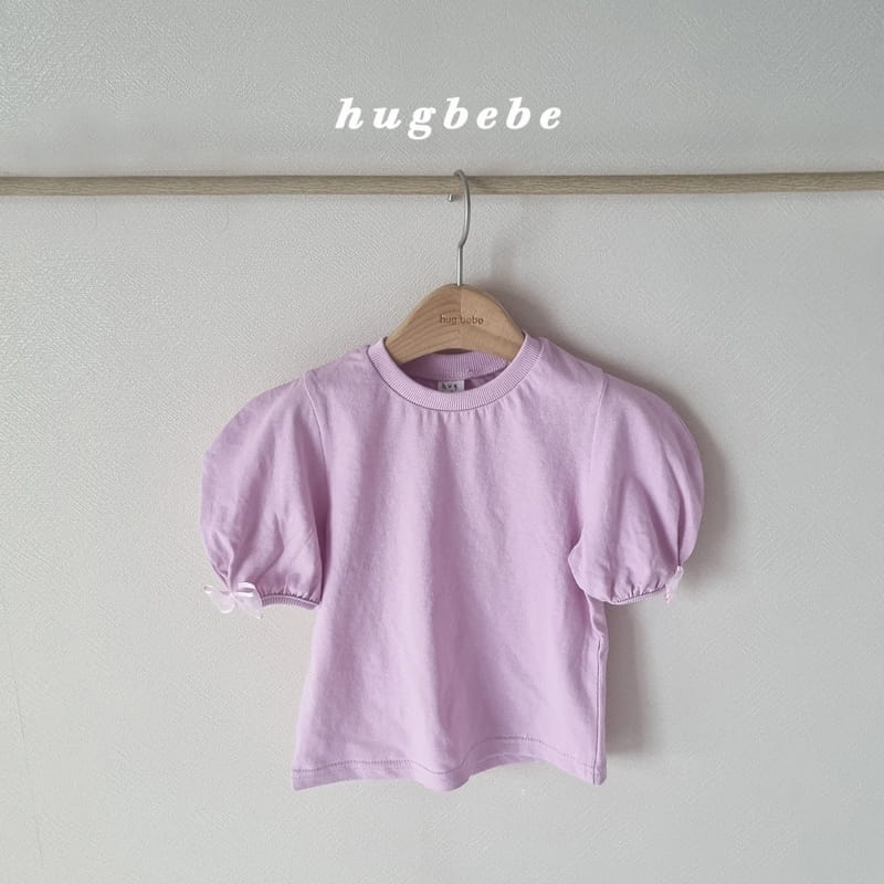 Hug Bebe - Korean Children Fashion - #prettylittlegirls - Mini Ribbon Muzi Puff Tee - 8