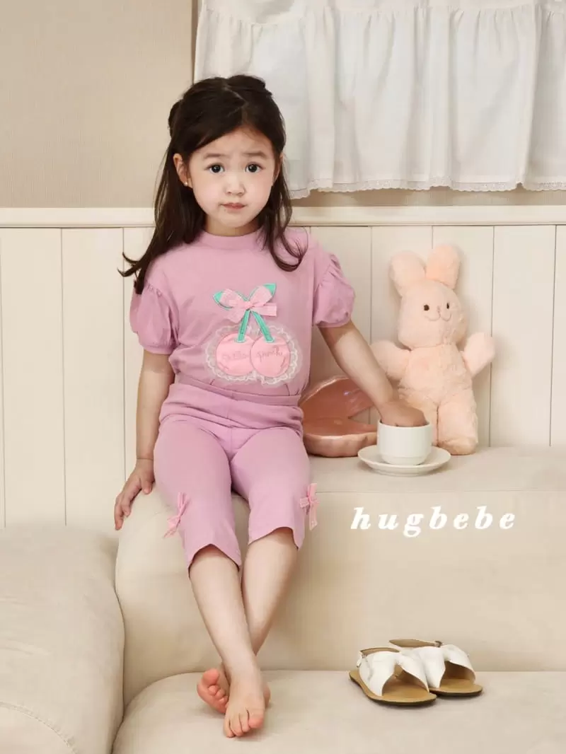 Hug Bebe - Korean Children Fashion - #prettylittlegirls - Mini Ribbon Cropped Pants - 2