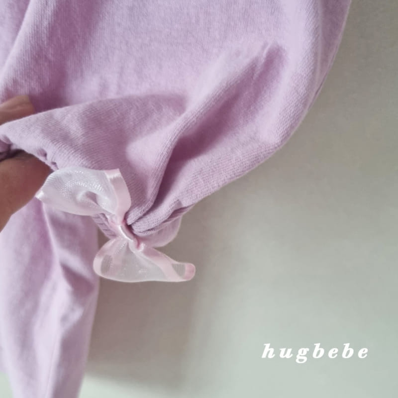 Hug Bebe - Korean Children Fashion - #todddlerfashion - Mini Ribbon Muzi Puff Tee - 9