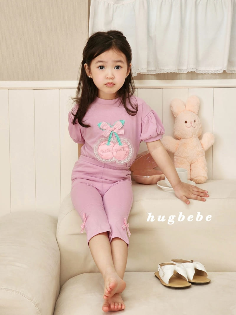 Hug Bebe - Korean Children Fashion - #todddlerfashion - Mini Ribbon Cropped Pants - 4