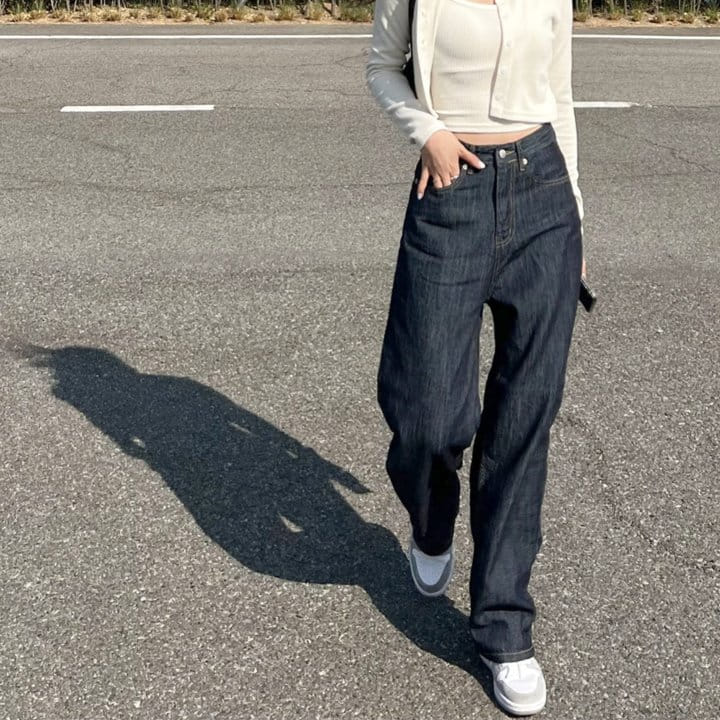 I'm here - Korean Women Fashion - #womensfashion - Non Pade Straight Denim Pants