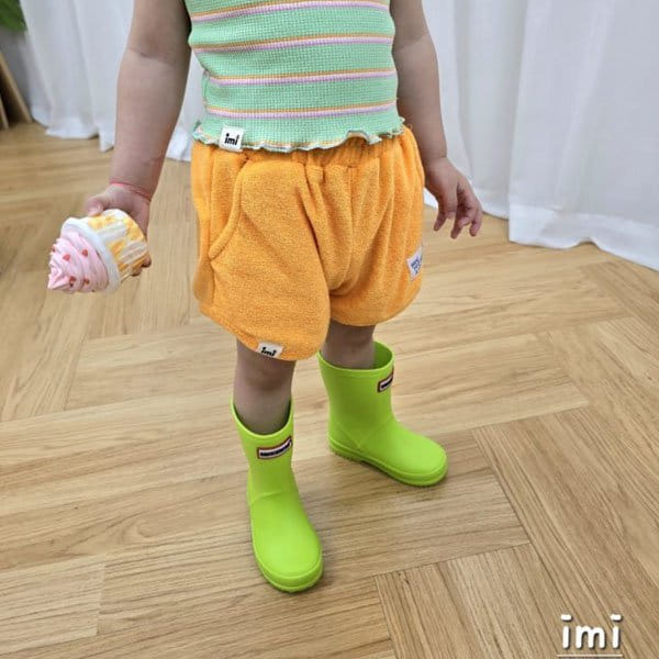 Imi - Korean Children Fashion - #childrensboutique - Terry Piping Shorts