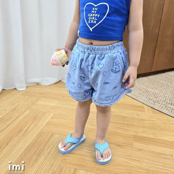 Imi - Korean Children Fashion - #toddlerclothing - Cherry Flower Shorts