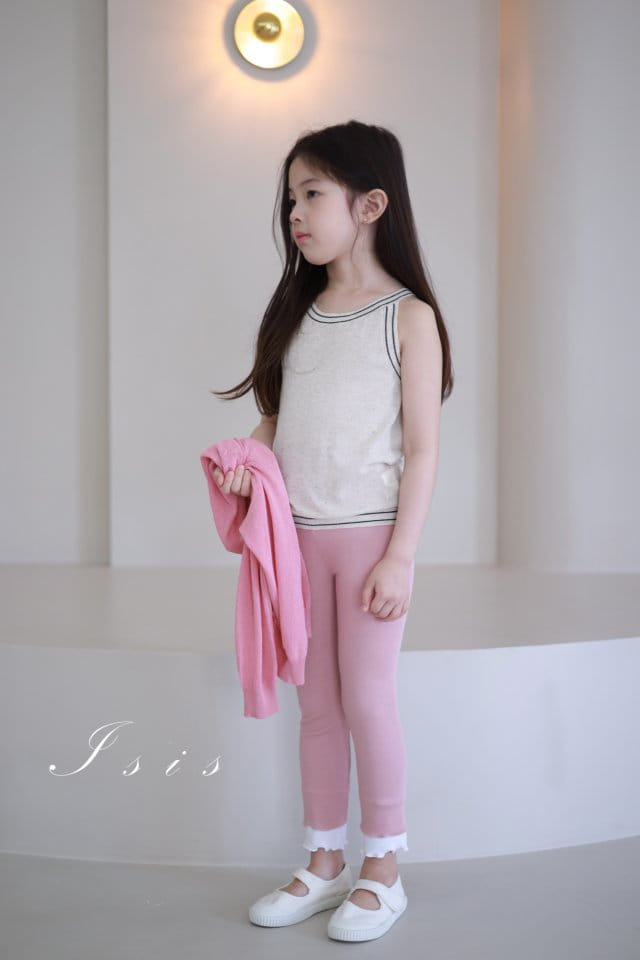 Isis - Korean Children Fashion - #childofig - L Sleeveless Tee - 2