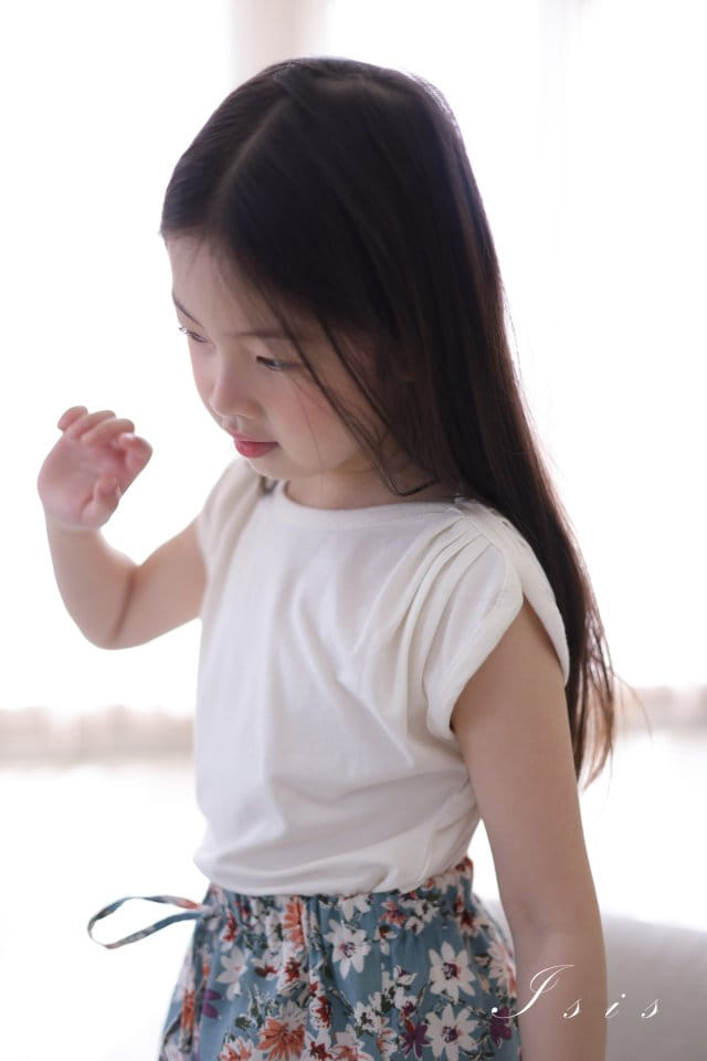 Isis - Korean Children Fashion - #childrensboutique - Boat Neck Wrinkle Tee