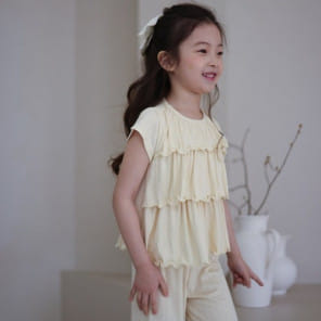 Isis - Korean Children Fashion - #discoveringself - Summer 3 Layered Frill Top Bottom Set