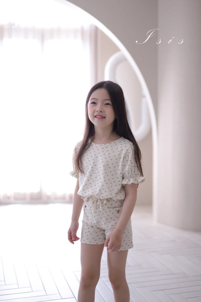 Isis - Korean Children Fashion - #kidsstore - Star Flower Top Bottom Set - 9