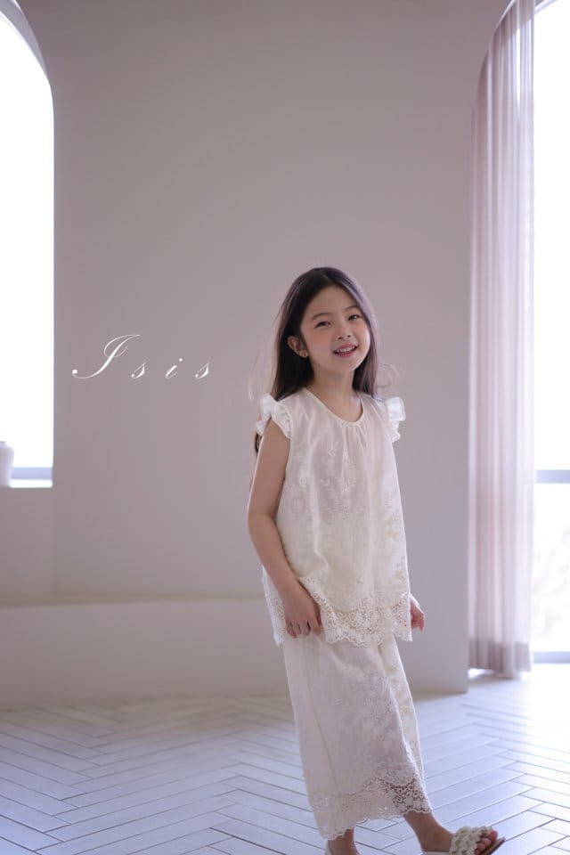 Isis - Korean Children Fashion - #kidsstore - Lace Top Bottom Set - 8