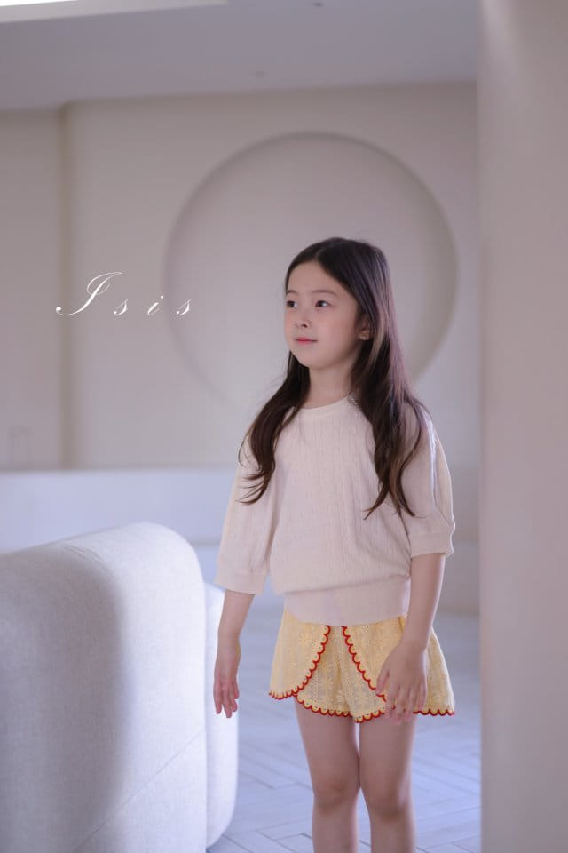 Isis - Korean Children Fashion - #kidzfashiontrend - Knitting Lace Shorts