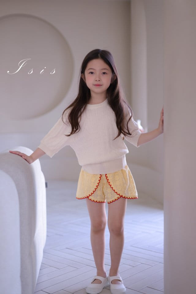 Isis - Korean Children Fashion - #littlefashionista - Knitting Lace Shorts - 4