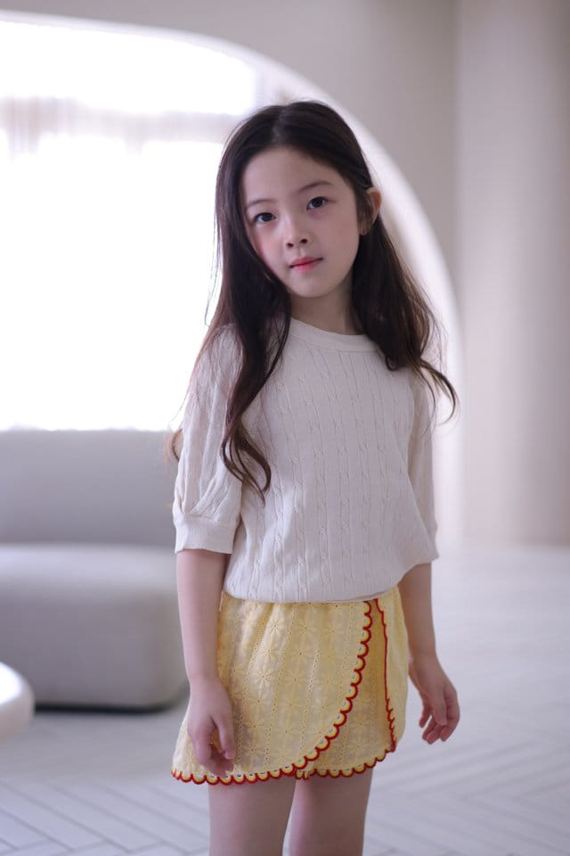 Isis - Korean Children Fashion - #minifashionista - Knitting Lace Shorts - 5