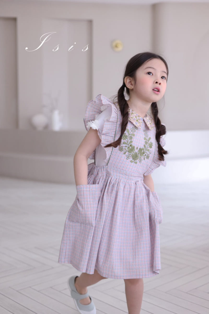 Isis - Korean Children Fashion - #prettylittlegirls - Check Wing One-Piece - 8