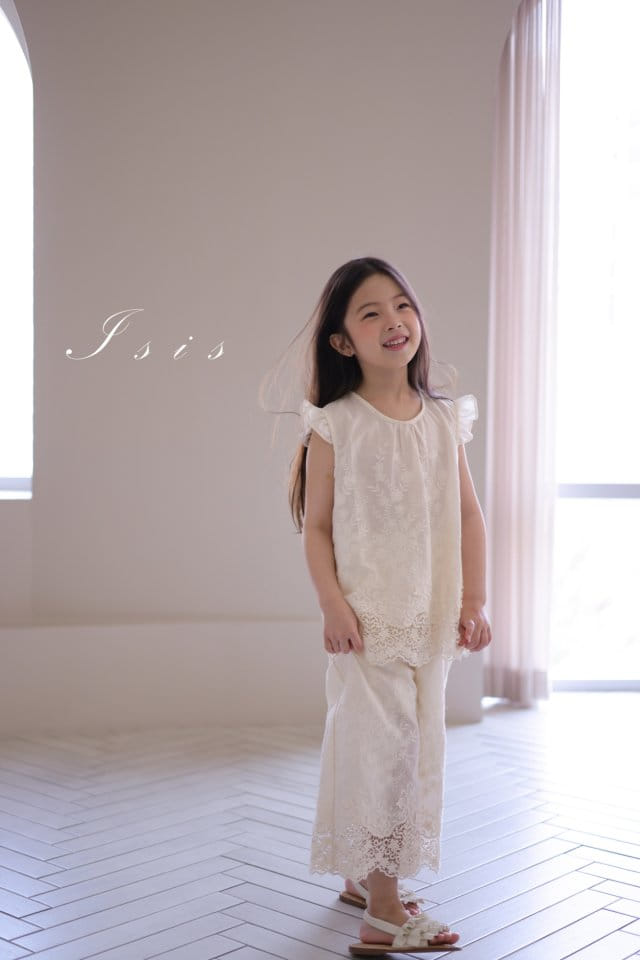 Isis - Korean Children Fashion - #stylishchildhood - Lace Top Bottom Set