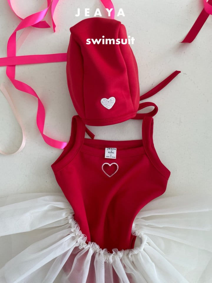 Jeaya & Mymi - Korean Baby Fashion - #babyboutiqueclothing - Heart Swim Suit - 5