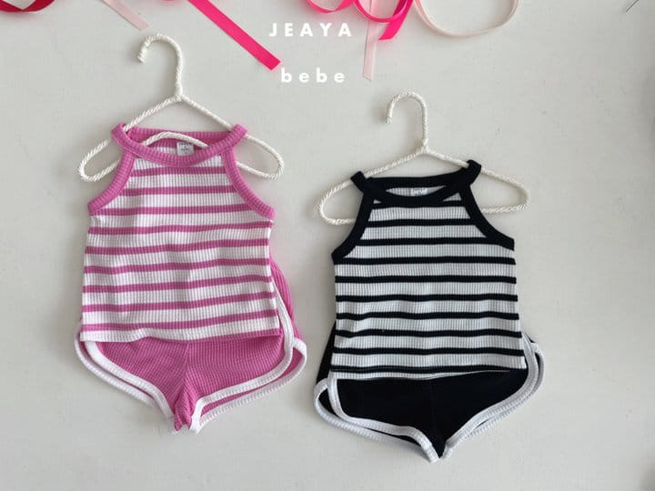 Jeaya & Mymi - Korean Baby Fashion - #babyclothing - Waffle Halter Neck Top Bottom Set