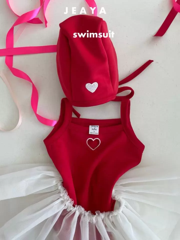 Jeaya & Mymi - Korean Baby Fashion - #babylifestyle - Heart Swim Suit - 10