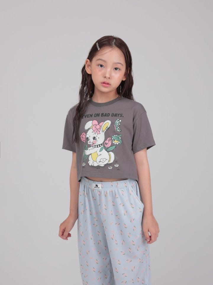 Jermaine - Korean Children Fashion - #kidzfashiontrend - Flower Rabbit Tee - 4