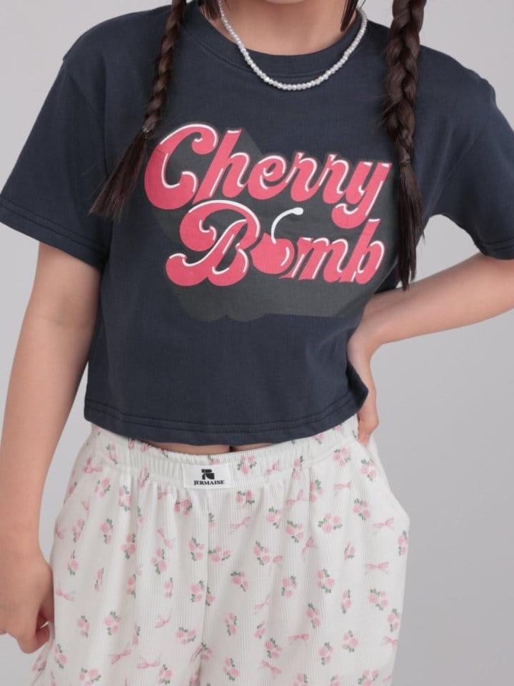 Jermaine - Korean Children Fashion - #childofig - Cherry Crop Tee  - 10