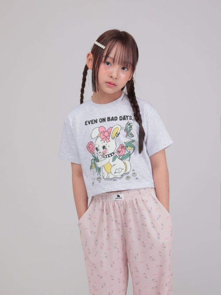 Jermaine - Korean Children Fashion - #childofig - Flower Rabbit Tee - 10