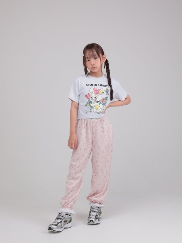 Jermaine - Korean Children Fashion - #childofig - Flower Rabbit Tee - 9