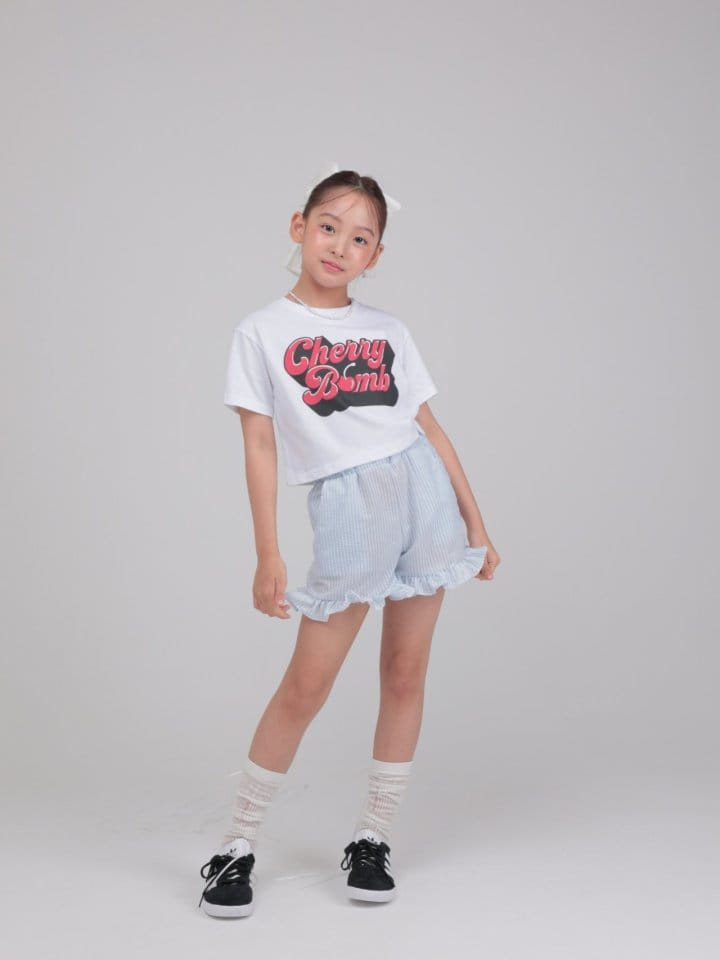 Jermaine - Korean Children Fashion - #kidsstore - Cherry Crop Tee  - 3