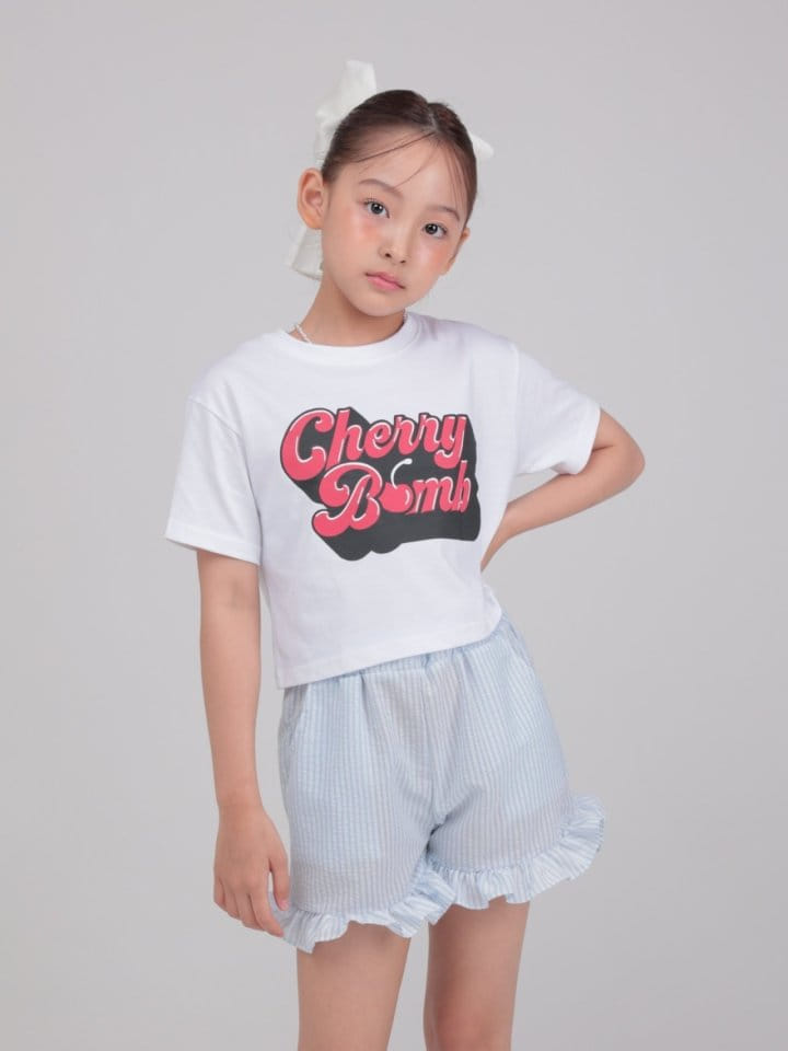 Jermaine - Korean Children Fashion - #littlefashionista - Cherry Crop Tee  - 6