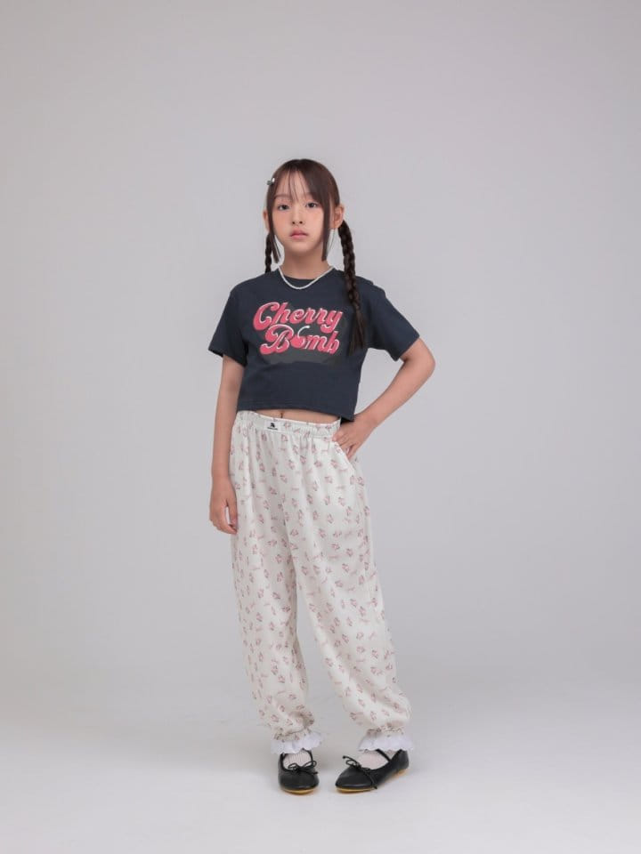 Jermaine - Korean Children Fashion - #magicofchildhood - Cherry Crop Tee  - 7