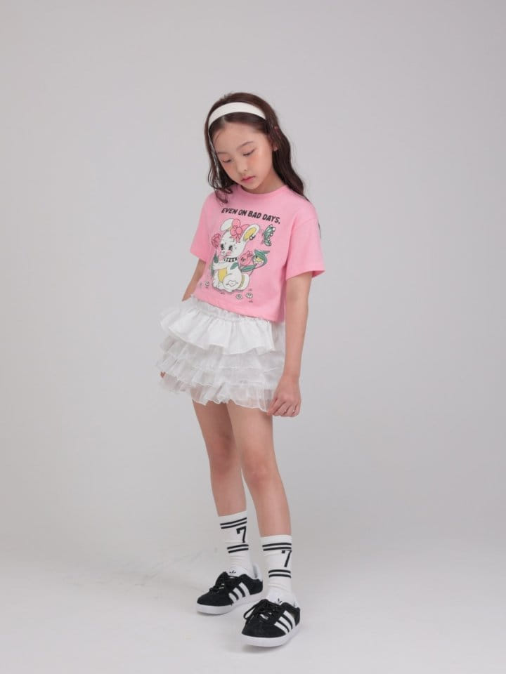 Jermaine - Korean Children Fashion - #minifashionista - Flower Rabbit Tee - 7