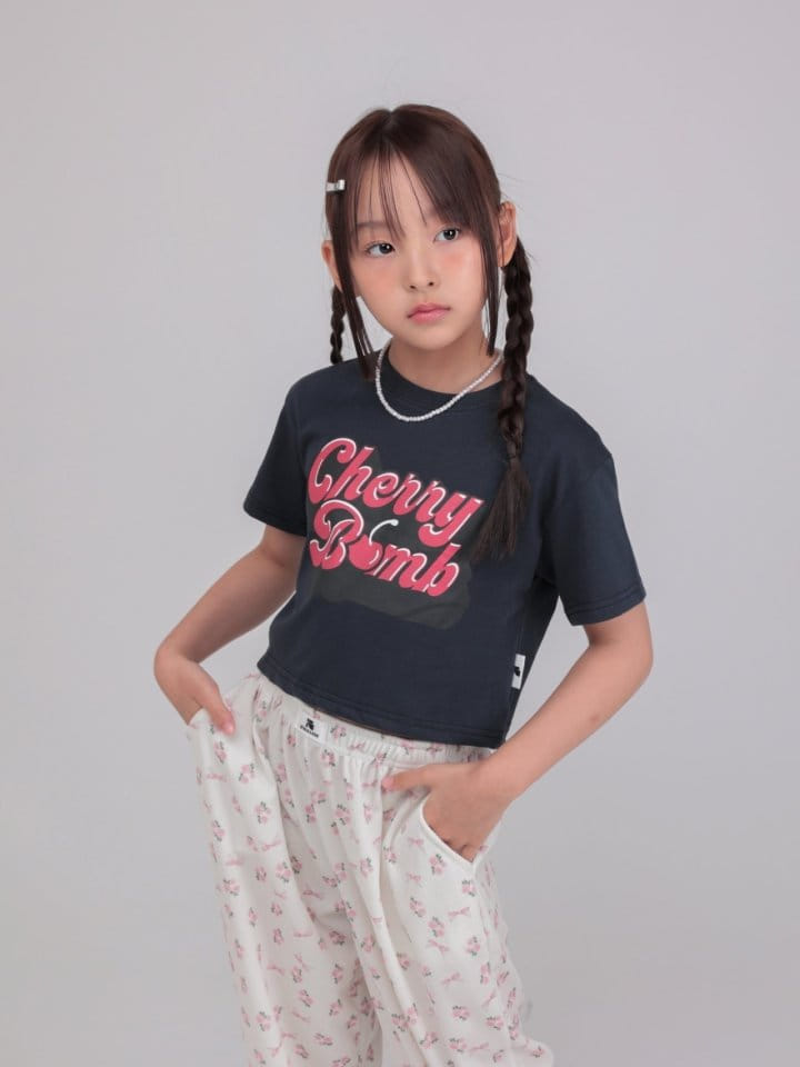 Jermaine - Korean Children Fashion - #prettylittlegirls - Cherry Crop Tee  - 9