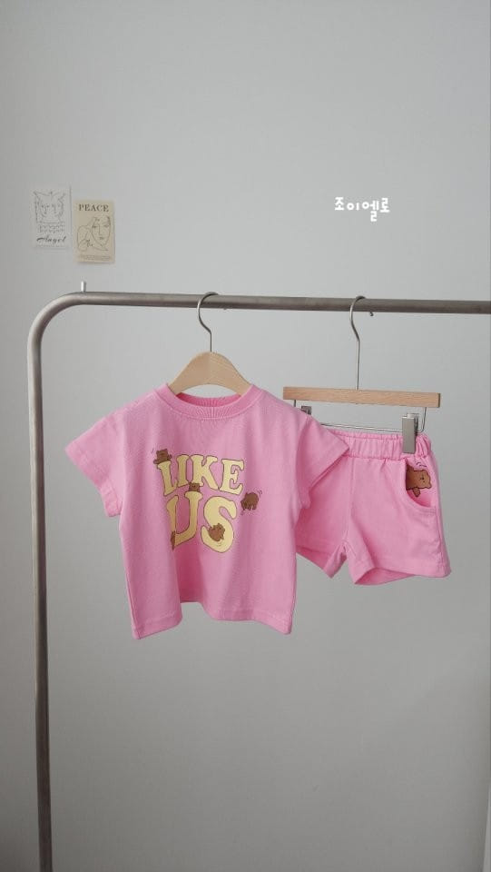 Joy ello - Korean Children Fashion - #prettylittlegirls - Like Bear Top Bottom Set - 5