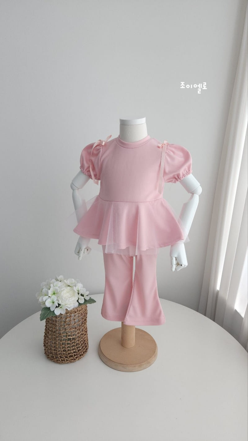 Joy ello - Korean Children Fashion - #prettylittlegirls - Sha Sha Top Bottom Set - 2