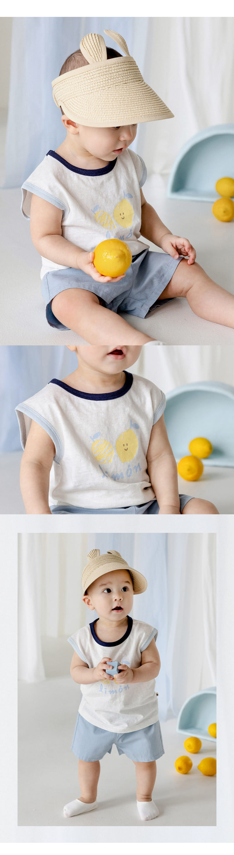 Kids Clara - Korean Baby Fashion - #babyboutique - Finley Baby Sleeveless Tee - 3