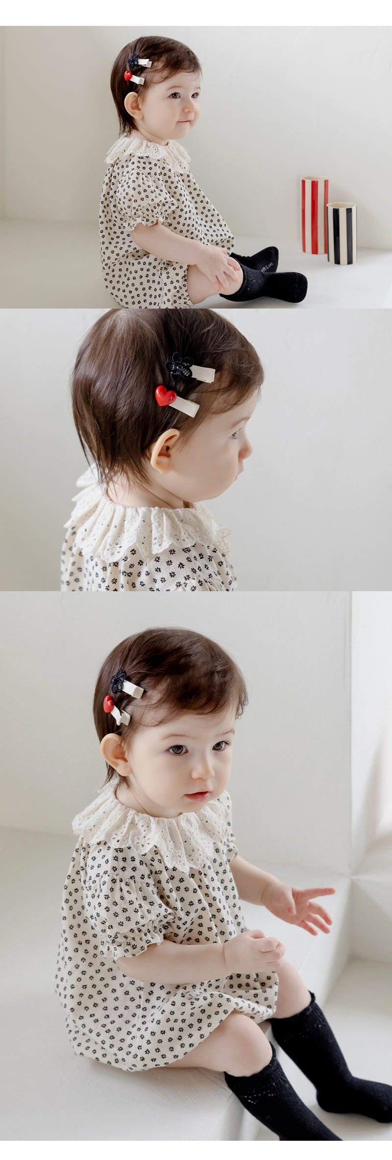 Kids Clara - Korean Baby Fashion - #babyboutiqueclothing - Naeli Baby Hair Pin 3type  Set (5ea 1Set) - 2