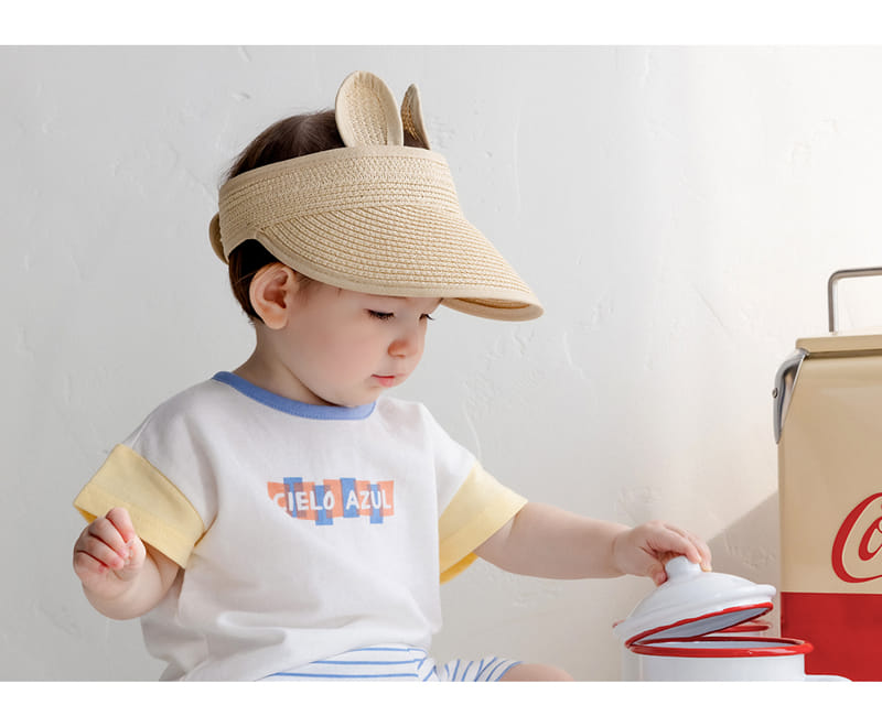 Kids Clara - Korean Baby Fashion - #babyclothing - Rabbit Straw Baby Sun Cap - 4