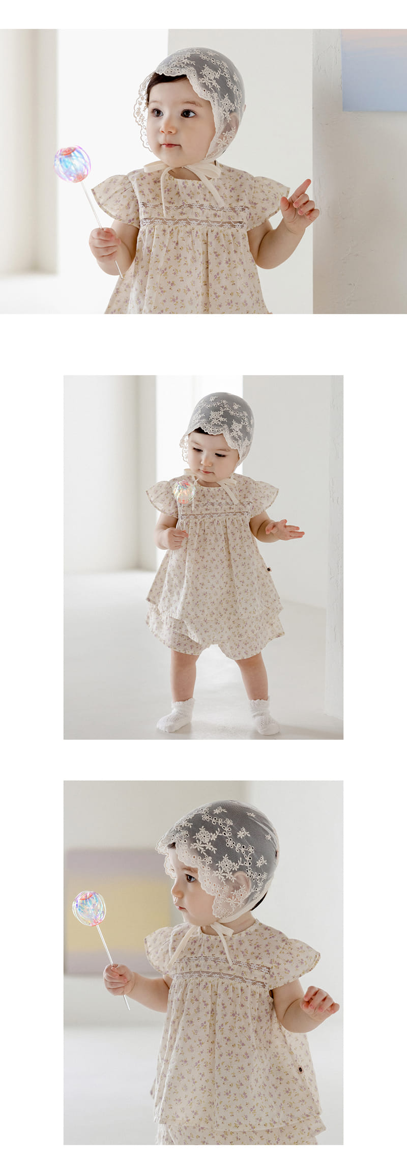 Kids Clara - Korean Baby Fashion - #babyfashion - Elf Lace Bonnet - 3