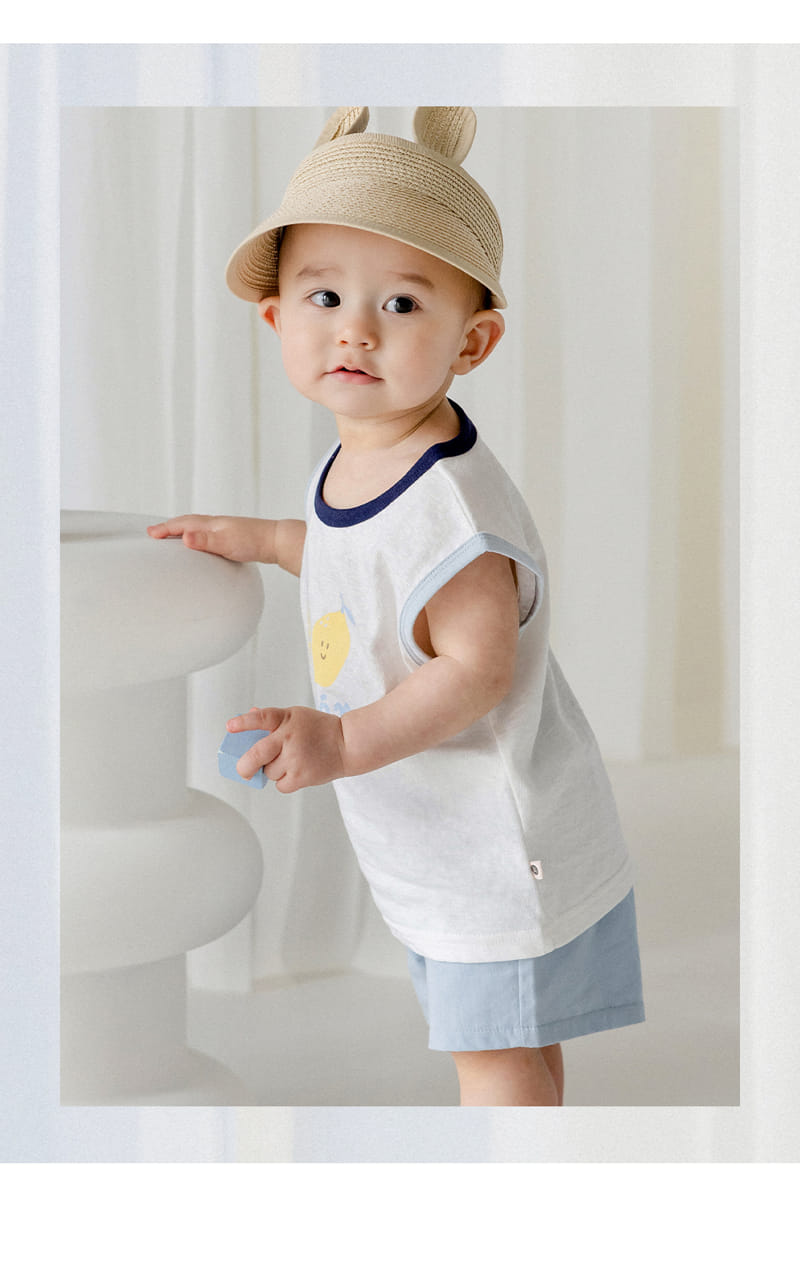 Kids Clara - Korean Baby Fashion - #babyfashion - Finley Baby Sleeveless Tee - 6