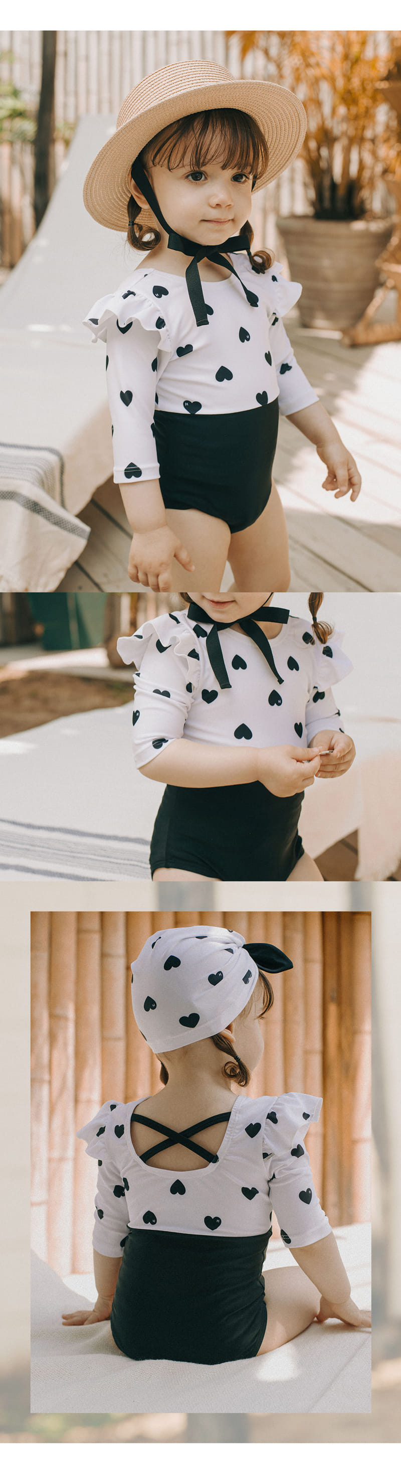 Kids Clara - Korean Baby Fashion - #babyfashion - Lio Baby Swim Wear Set - 2