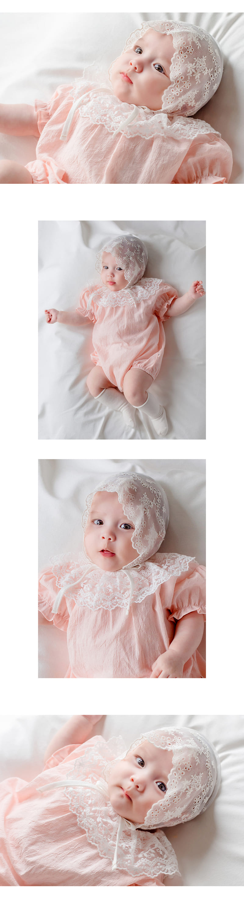 Kids Clara - Korean Baby Fashion - #babyfashion - Elf Lace Bonnet - 4