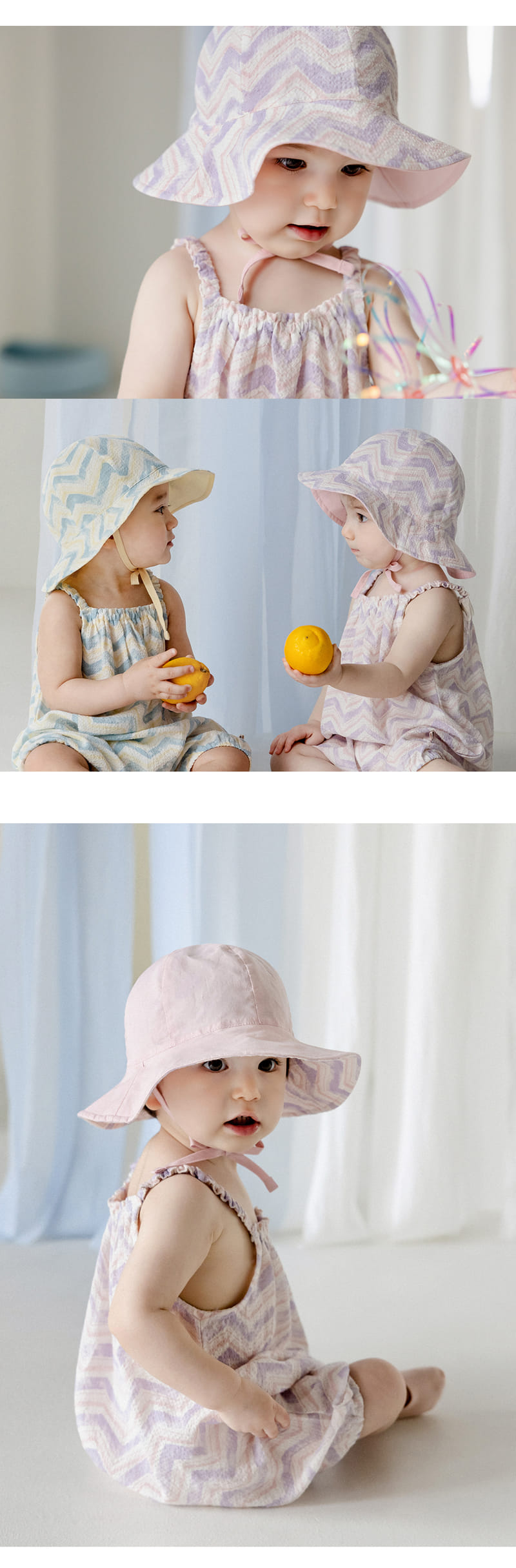 Kids Clara - Korean Baby Fashion - #babyfever - Heath Reversible Baby Sun Hat - 5