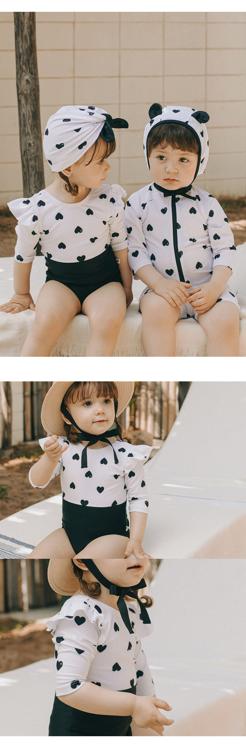 Kids Clara - Korean Baby Fashion - #babyfever - Lio Baby Swim Wear Set - 3