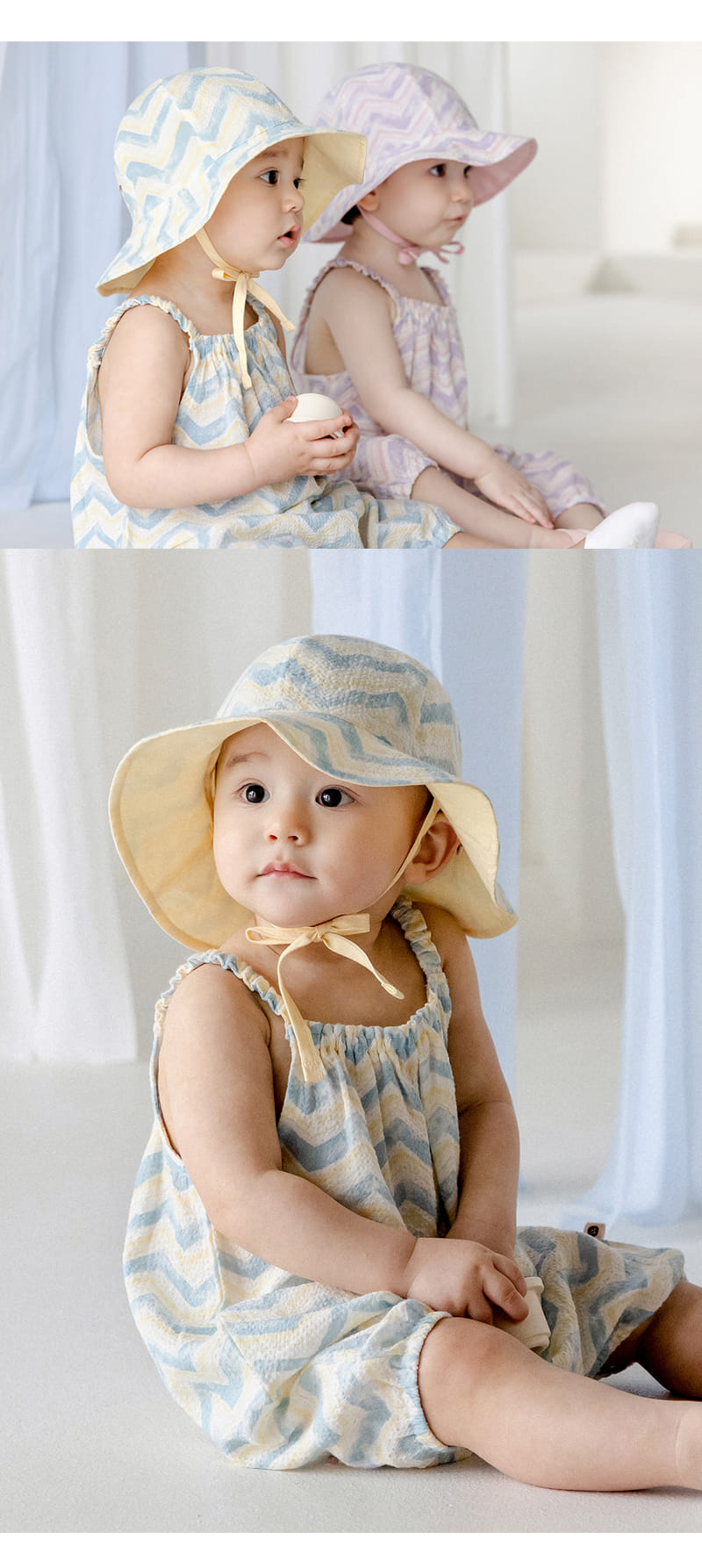 Kids Clara - Korean Baby Fashion - #babygirlfashion - Heath Reversible Baby Sun Hat - 6