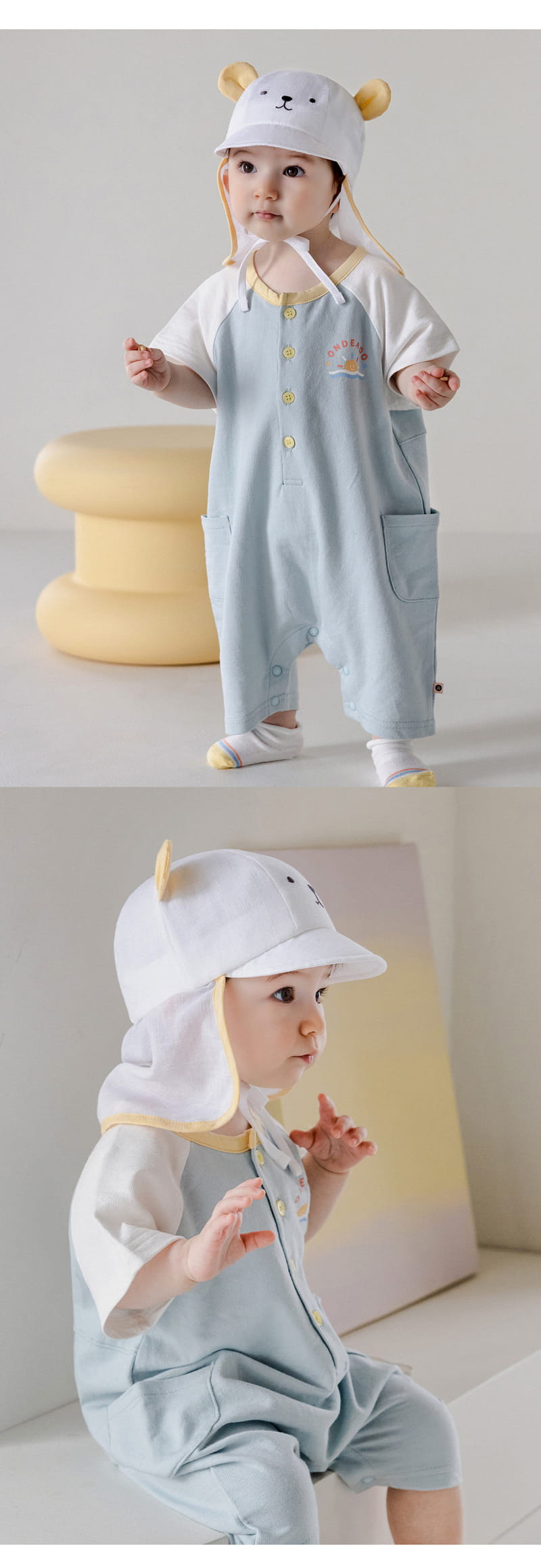 Kids Clara - Korean Baby Fashion - #babyfever - Bay Baby Flap Cap - 4